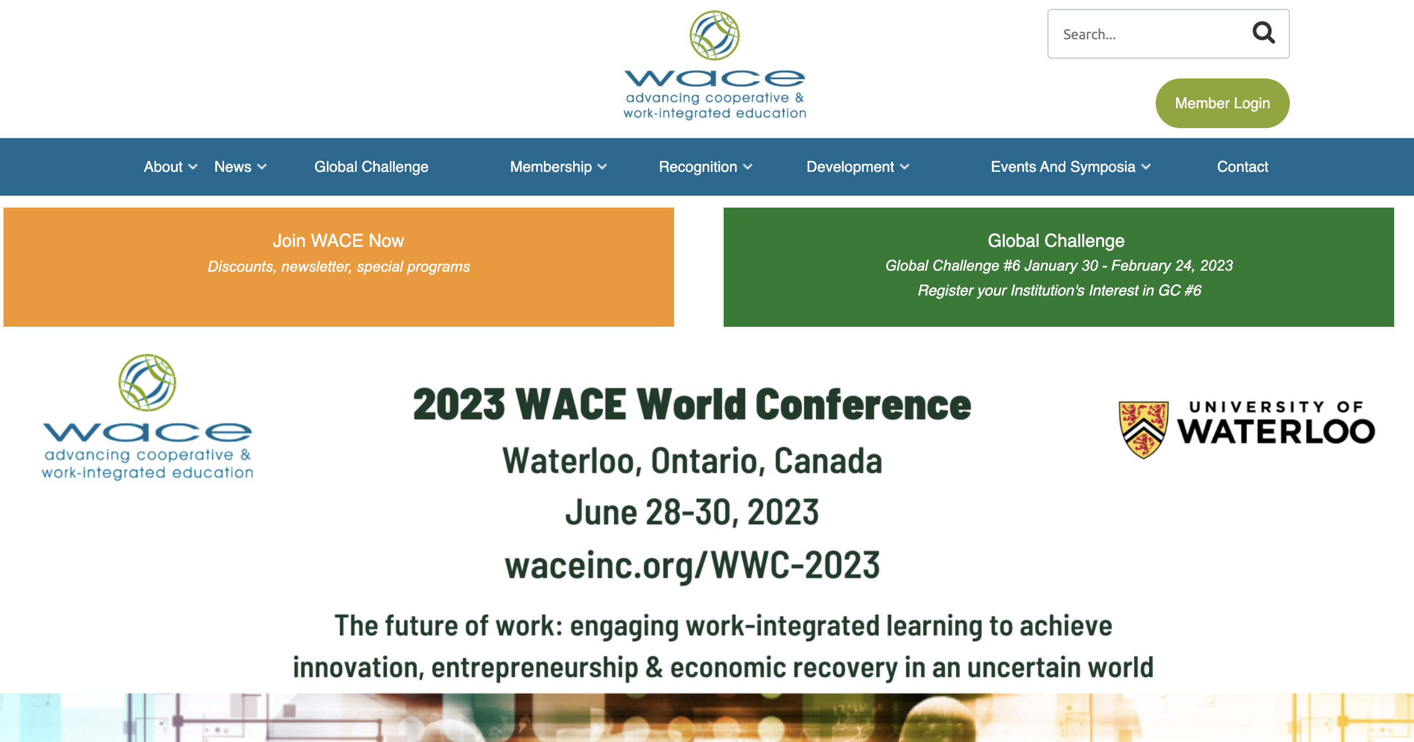 World Association of Cooperative Education logo